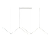 LumiLine Pro: 90cm Modern White LED Pendant