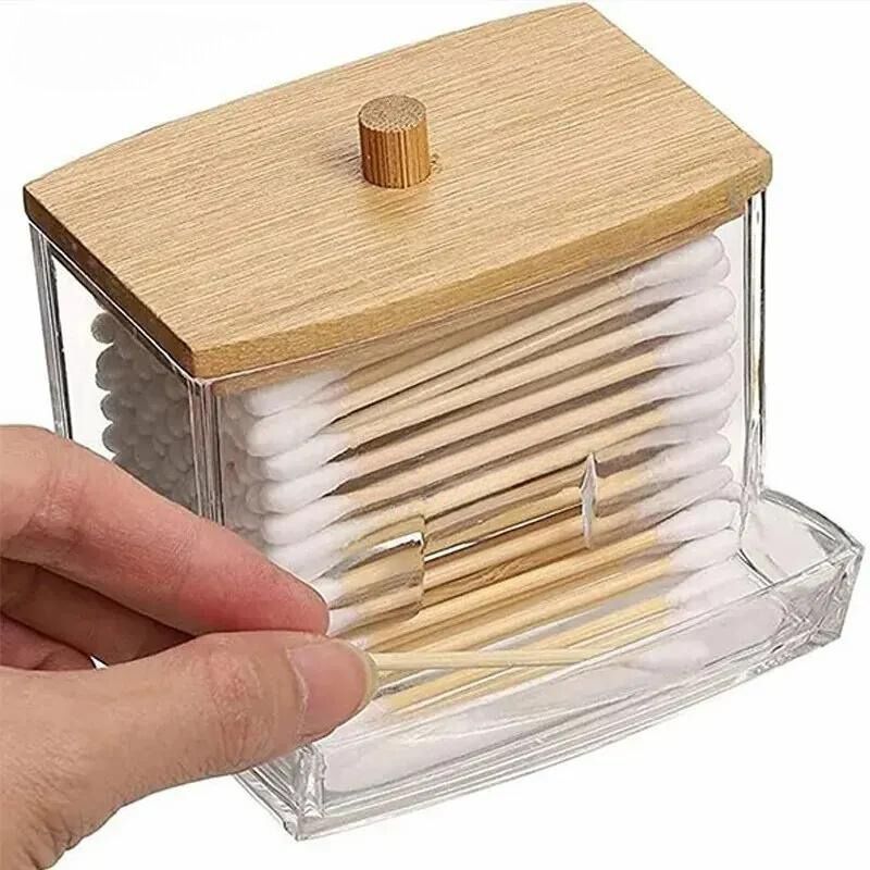 ChicStow - Elegant Cotton Swab Holder