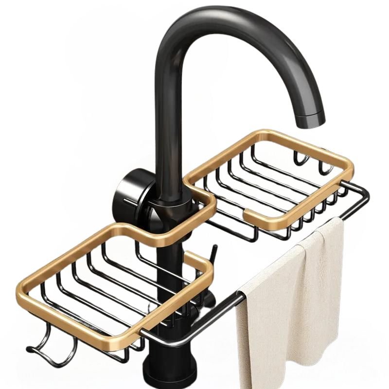 AquaDry Elite - Premium Aluminum Sink Dish Drain Rack