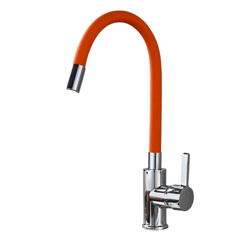 StreamFlex Elegance - Deluxe Chrome Kitchen Faucet with Flexible Neck