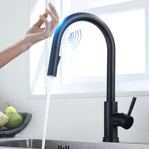 TouchSmart 360: Advanced Sensor Kitchen Faucet with Rotatable Touch Control Mixer