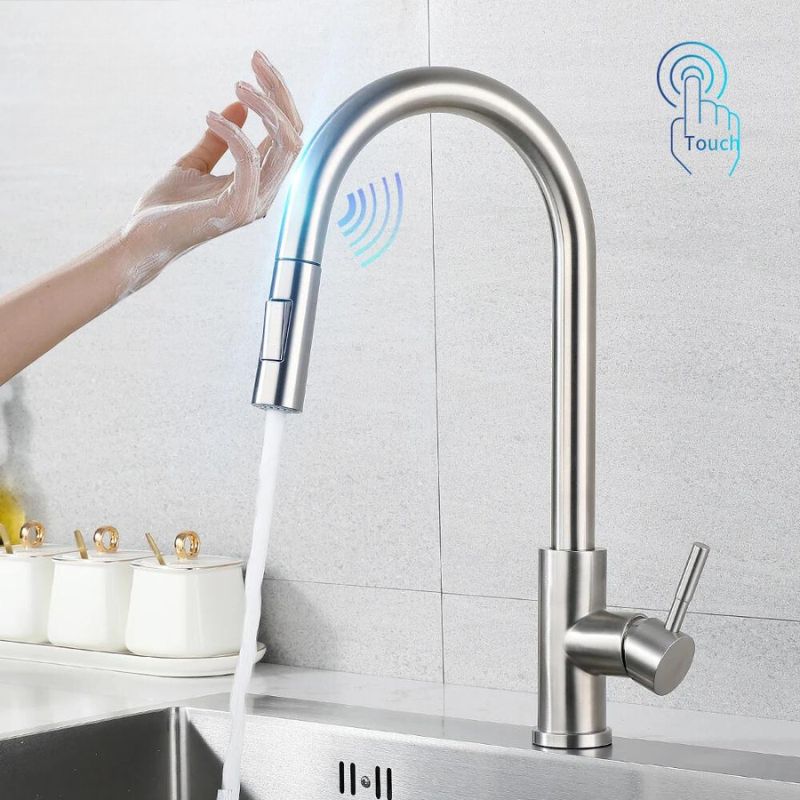 SwipeSense Elite - High-Tech Rotating Sensor Kitchen Faucet with Smart Touch Control