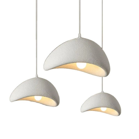 ZenGlow Dome: Japanese White Pendant Light