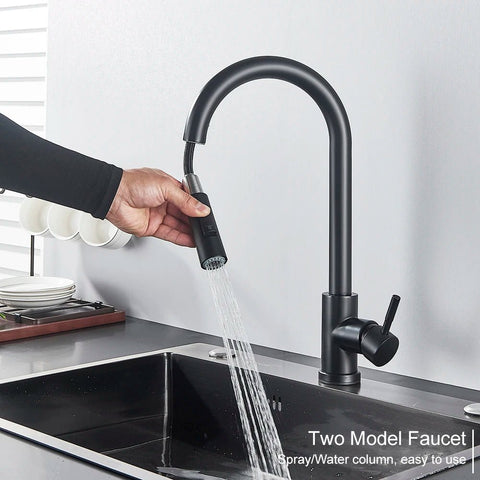 Midnight SensaTouch Smart Touch Pull-Out Kitchen Faucet