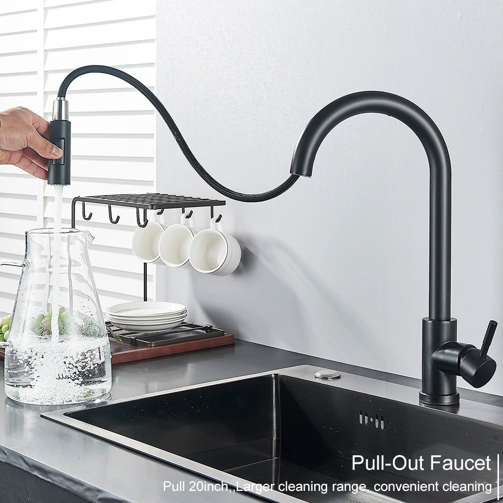 Midnight SensaTouch Smart Touch Pull-Out Kitchen Faucet