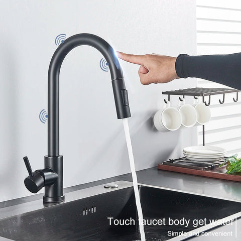 Midnight SensaTouch Smart Touch Pull-Out Kitchen Faucet