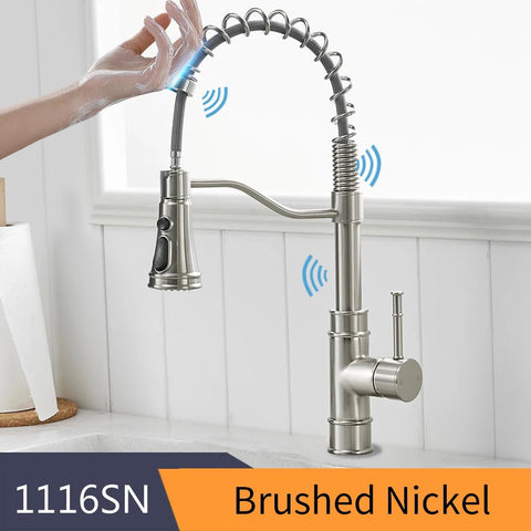 TouchSmart 360: Advanced Sensor Kitchen Faucet with Rotatable Touch Control Mixer