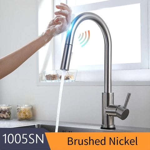 TouchSmart 360: Advanced Sensor Kitchen Faucet with Rotatable Touch Control Mixer