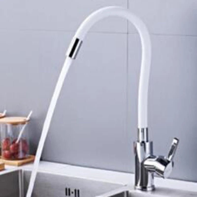 StreamFlex Elegance - Deluxe Chrome Kitchen Faucet with Flexible Neck