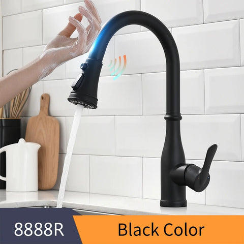 TouchSmart 360: Advanced Sensor Kitchen Faucet with Rotatable Touch Control Mixer