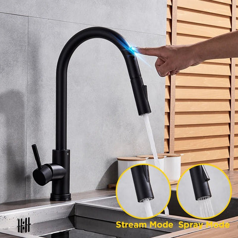 Midnight SensaTouch Smart Touch Pull-Out Kitchen Faucet