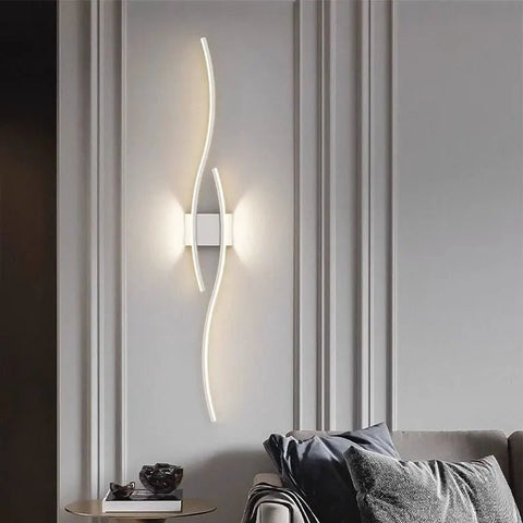 LumiSlate: Minimalist White LED Wall Lamp