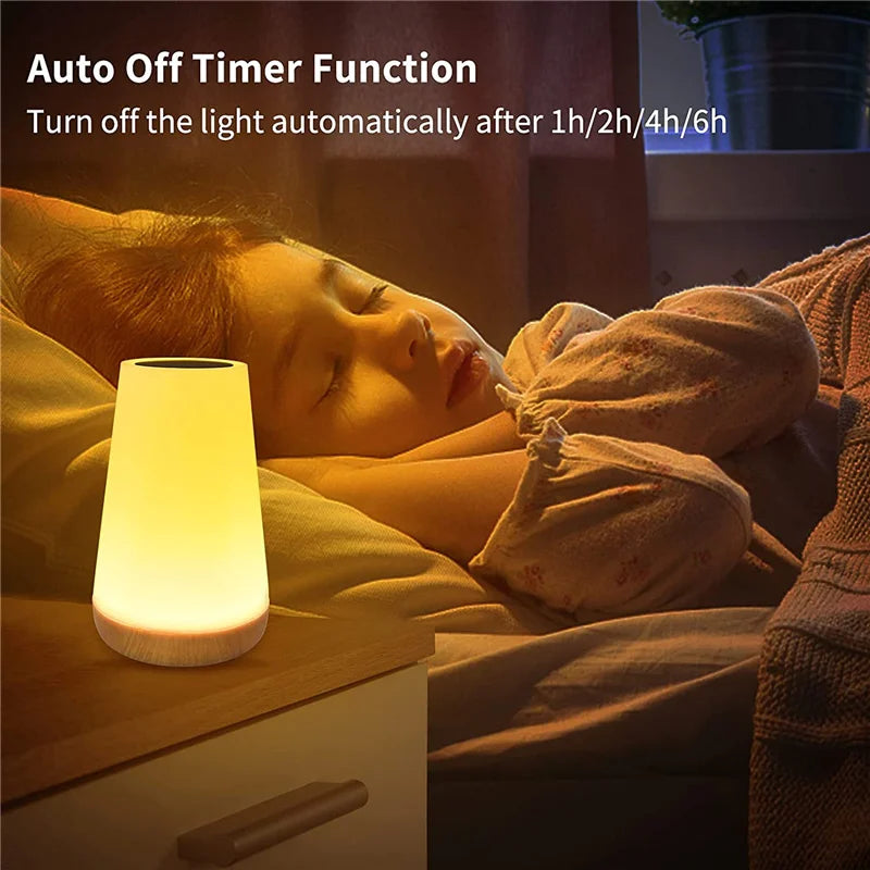 LumiGlow Spectrum: 13-Color Changing RGB Night Light with Remote Control and Touch Dimming