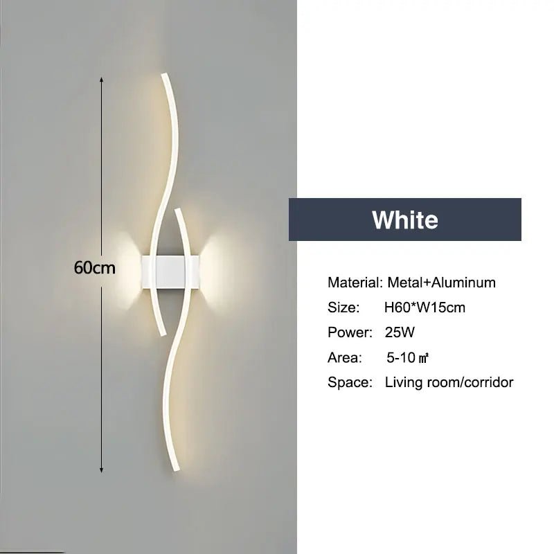 LumiSlate: Minimalist White LED Wall Lamp