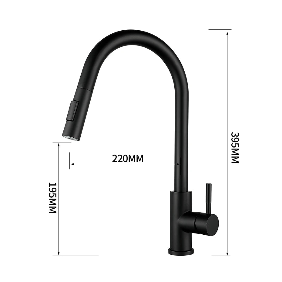 SwipeSense Elite - High-Tech Rotating Sensor Kitchen Faucet with Smart Touch Control