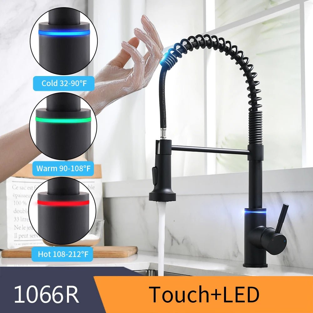 TouchSmart 360: Advanced Sensor Kitchen Faucet with Rotatable Touch Control Mixer