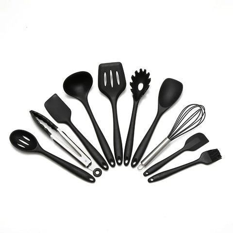 Silicone Cooking Utensils Set - 10 PCS