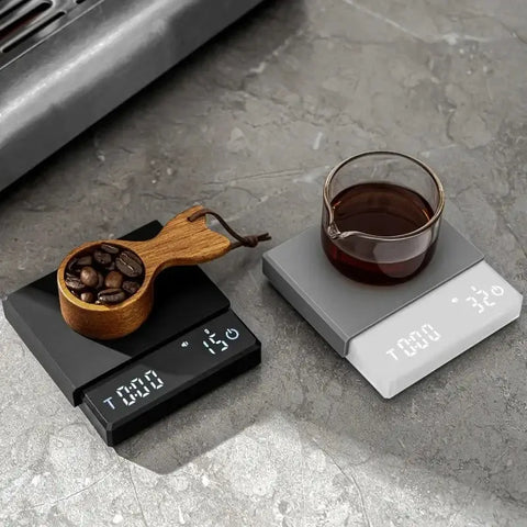 BrewMaster Precision: Waterproof Mini Coffee Scale with Chronograph for Accurate Gram Weighing