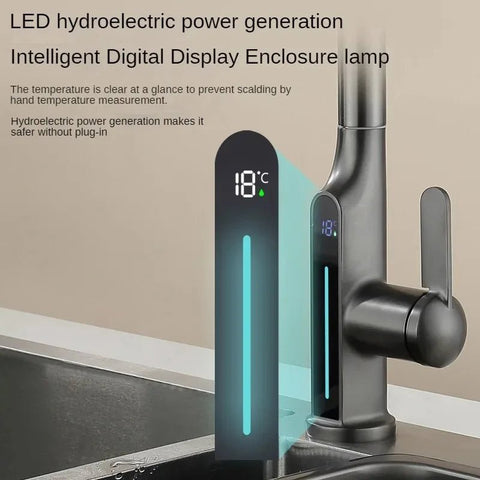 LumiRead Premium Sink Faucet: Modern LED Temperature Control