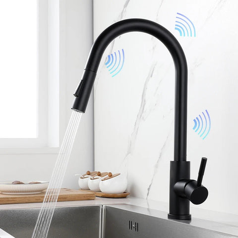 SwipeSense Elite - High-Tech Rotating Sensor Kitchen Faucet with Smart Touch Control