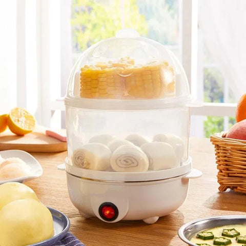 EggMaster Duo: 2-Tier Egg Cooker