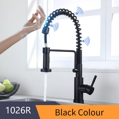 TouchSmart 360: Advanced Sensor Kitchen Faucet with Rotatable Touch Control Mixer