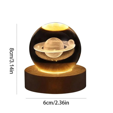 LunaGlow Sphere: Elegant Globe Night Light