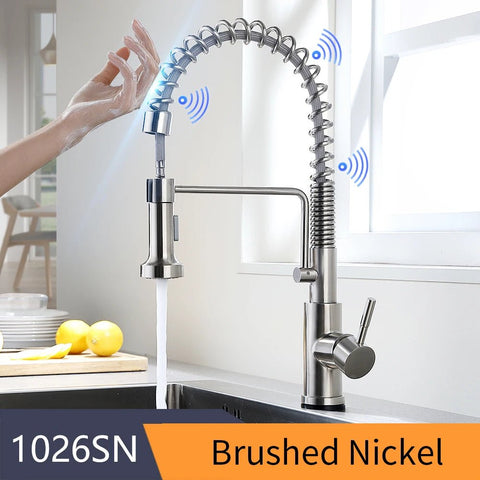 TouchSmart 360: Advanced Sensor Kitchen Faucet with Rotatable Touch Control Mixer