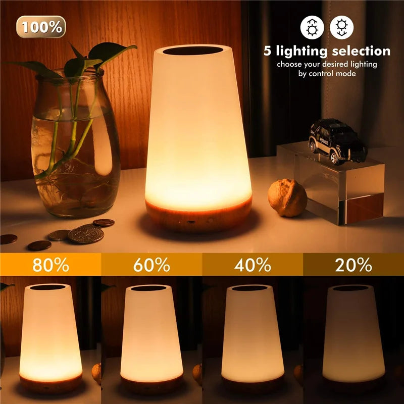 LumiGlow Spectrum: 13-Color Changing RGB Night Light with Remote Control and Touch Dimming