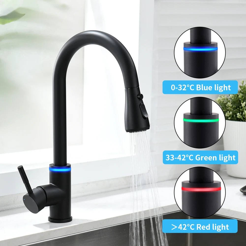 TouchSmart 360: Advanced Sensor Kitchen Faucet with Rotatable Touch Control Mixer