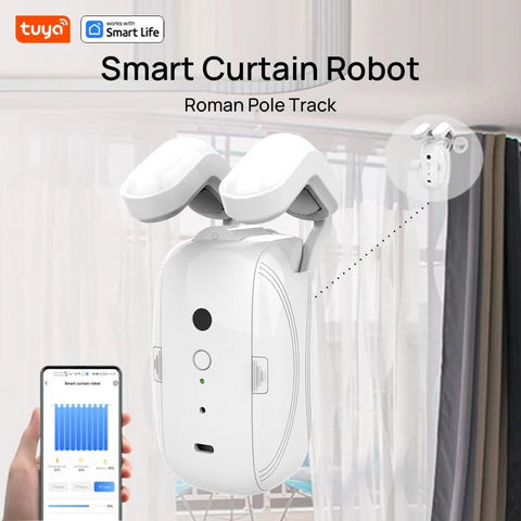 AutoGlide Duo: Smart Curtain Automation Kit