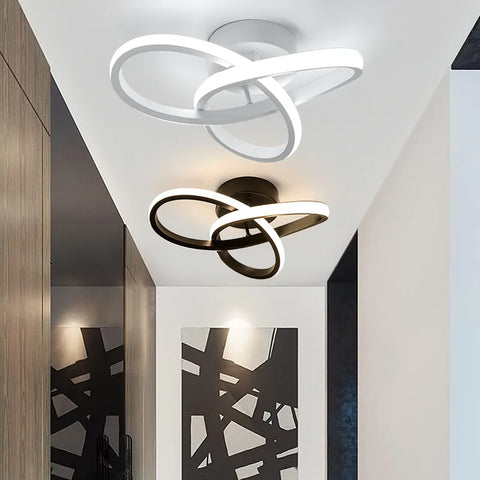 TrioGlow: Modern LED Chandelier with Three Color Settings - Surface Mount Ceiling Lamp for Bedroom and Dining Room