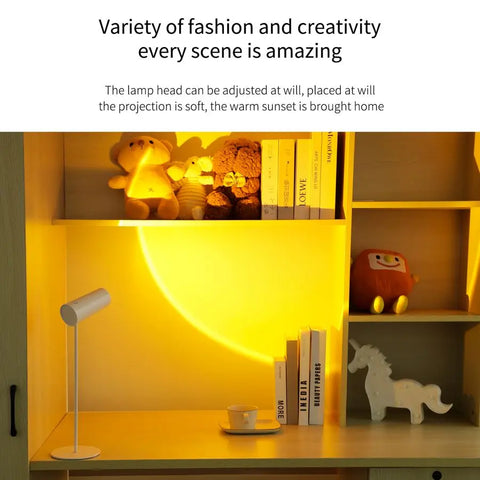 SunsetGlow Touch: LED Desk Lamp with USB Touch Dimming