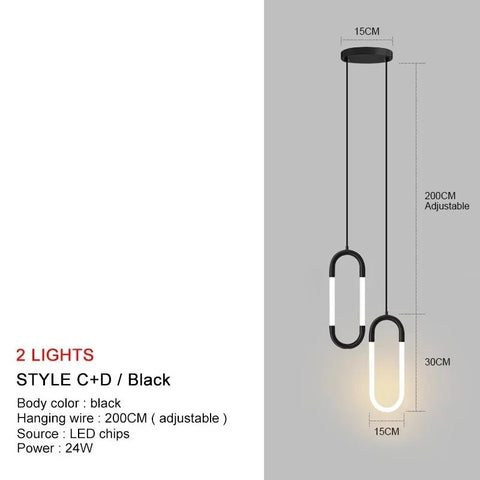 LuxeOval Radiance: Elegant Pendant Light