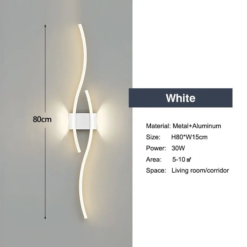 LumiSlate: Minimalist White LED Wall Lamp