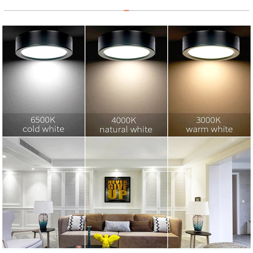 SlimGlow Elite: Ultra-Thin LED Ceiling Light - 15W