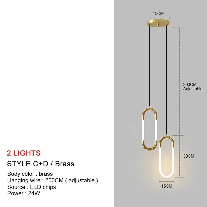 LuxeOval Radiance: Elegant Pendant Light