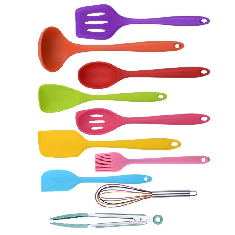 Silicone Cooking Utensils Set - 10 PCS