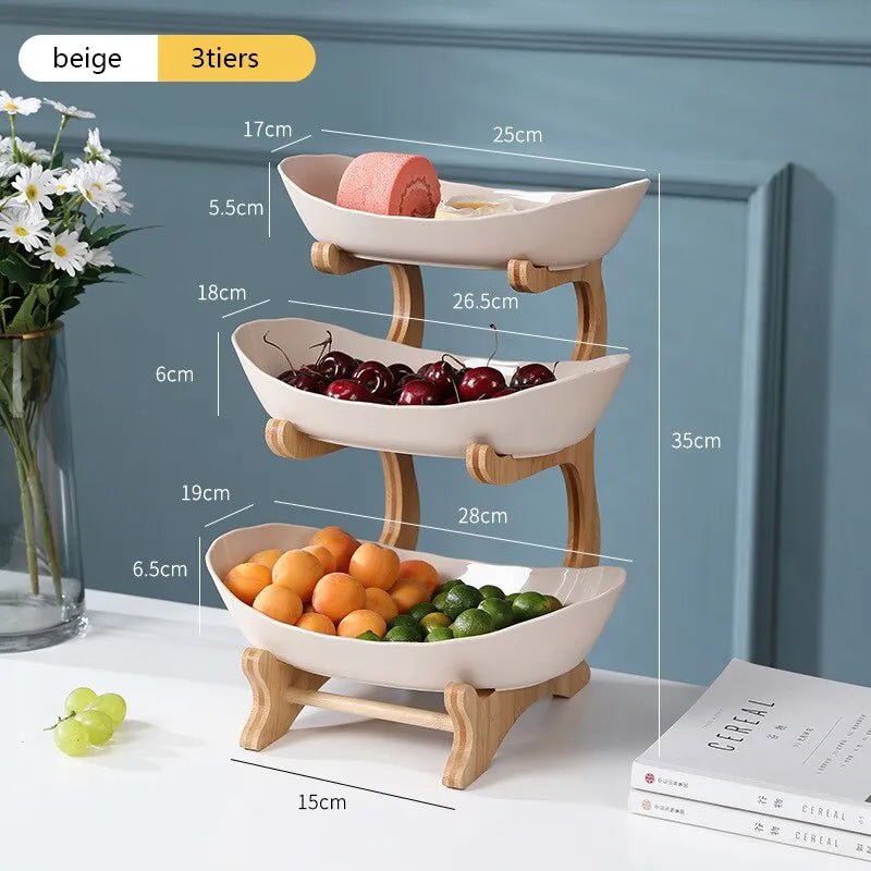 ElevateBowl: Multi-Tier Fruit Organizer