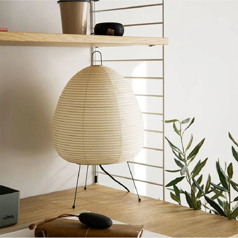 ZenLight Artisan: Japanese Rice Paper LED Table Lamp