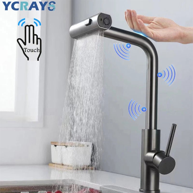 TouchFlow Trio: Smart 3-Mode Sensor Kitchen Faucet