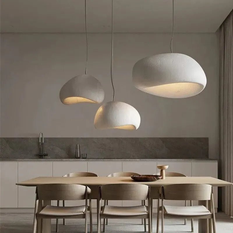 ZenithGlow Dome: Japanese White Pendant Light