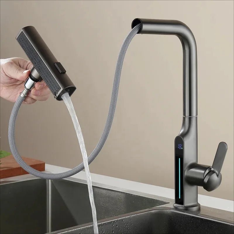 LumiRead Premium Sink Faucet: Modern LED Temperature Control