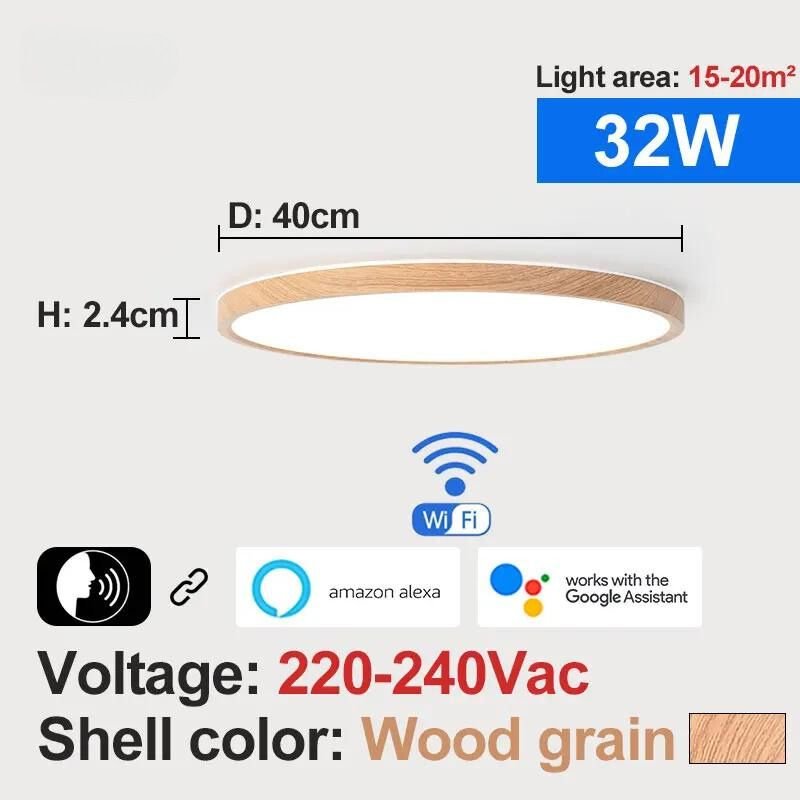 SmartLuxe 32W: Modern LED Ceiling Light