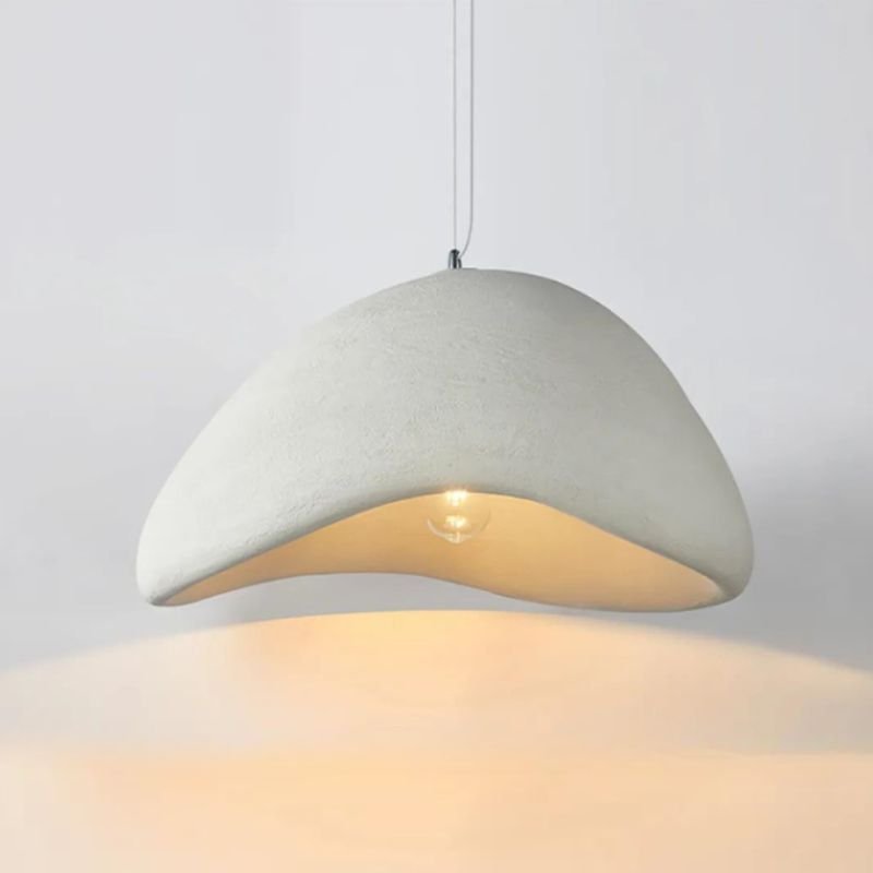 ZenGlow Dome: Japanese White Pendant Light