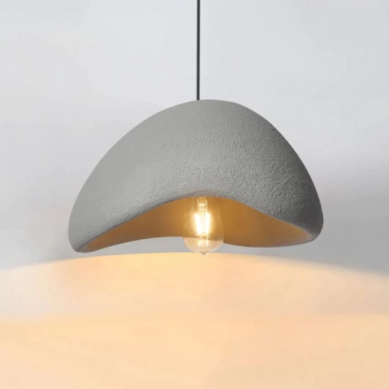 ZenGlow Dome: Japanese Grey Pendant Light
